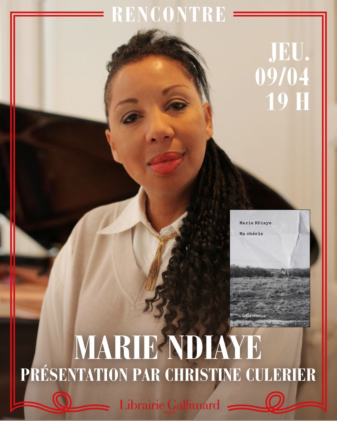 Marie NDiaye à la librairie Gallimard